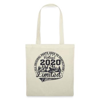 Né 2020 Vintage Anniversaire Rétro - Sac en tissu - nature - Devant