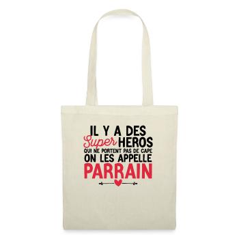 Super-héros sans cape : Les Parrains - Sac en tissu - nature - Devant