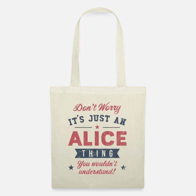 Es ist eine Alice-Sache - Stoffbeutel - Natur