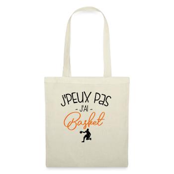 Pas Dispo, Basket Oblige - Sac en tissu - nature - Devant