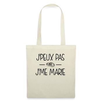 Mariage Evjf/evg - Sac en tissu - nature - Devant