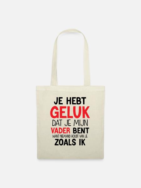 Gelukkige Vaderdag - Stoffbeutel - Natur