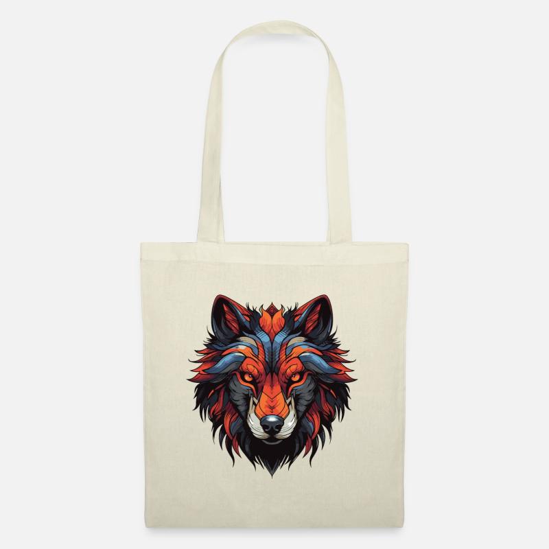 Wolf Portrait - Stoffbeutel - Natur