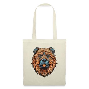 Portrait de chien Chow Chow - Sac en tissu - nature - Devant
