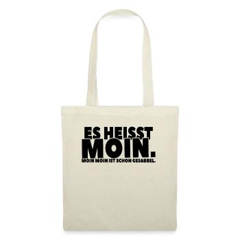 Moin Moin Sabbel-Spaß - Stoffbeutel - Natur - Vorne