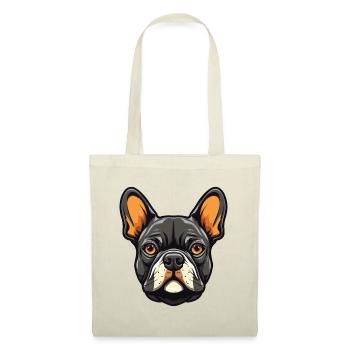 French Bulldog Dog Head - Tote Bag - nature - Front