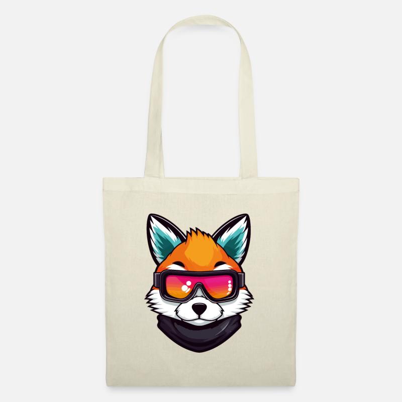 Fuchs Ski Brille Comic - Stoffbeutel - Natur
