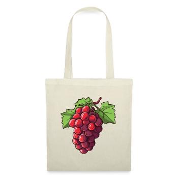 Symbole des raisins - Sac en tissu - nature - Devant
