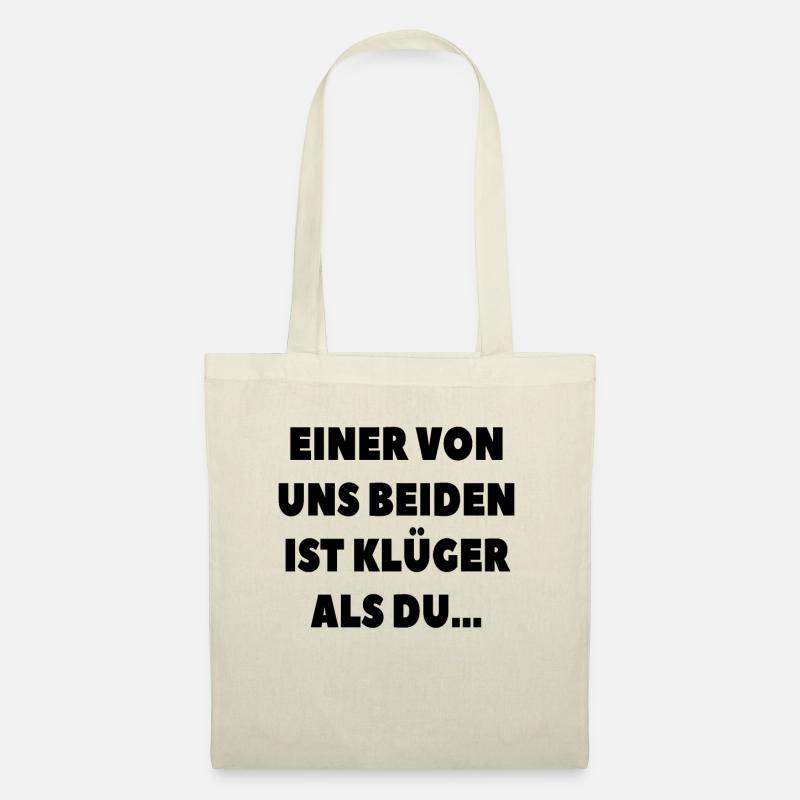 Kluger Spruch Duo - Stoffbeutel - Natur