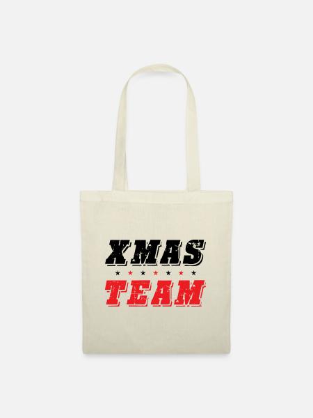 Xmas Team - Stoffbeutel - Natur