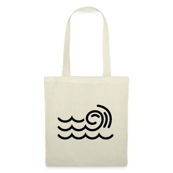 Icône d’onde - Sac en tissu - nature - Devant