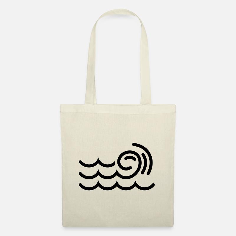 Welle icon symbol - Stoffbeutel - Natur