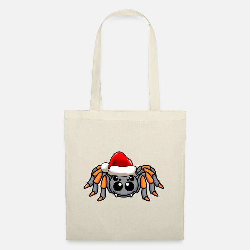 Tarantula Comic Weihnachten - Stoffbeutel - Natur