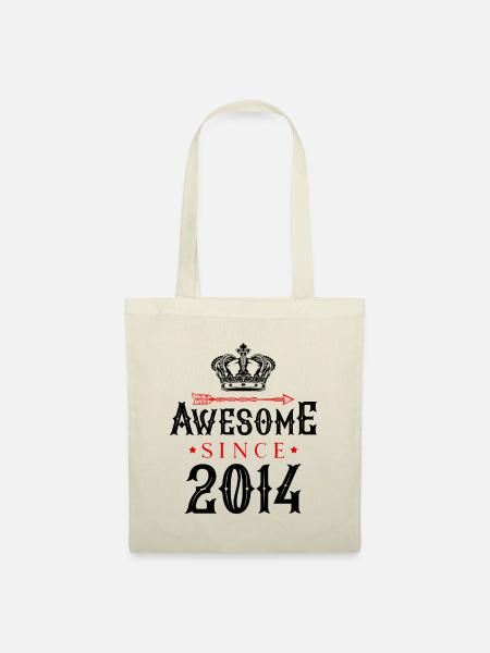 2014 awesome since - Stoffbeutel - Natur