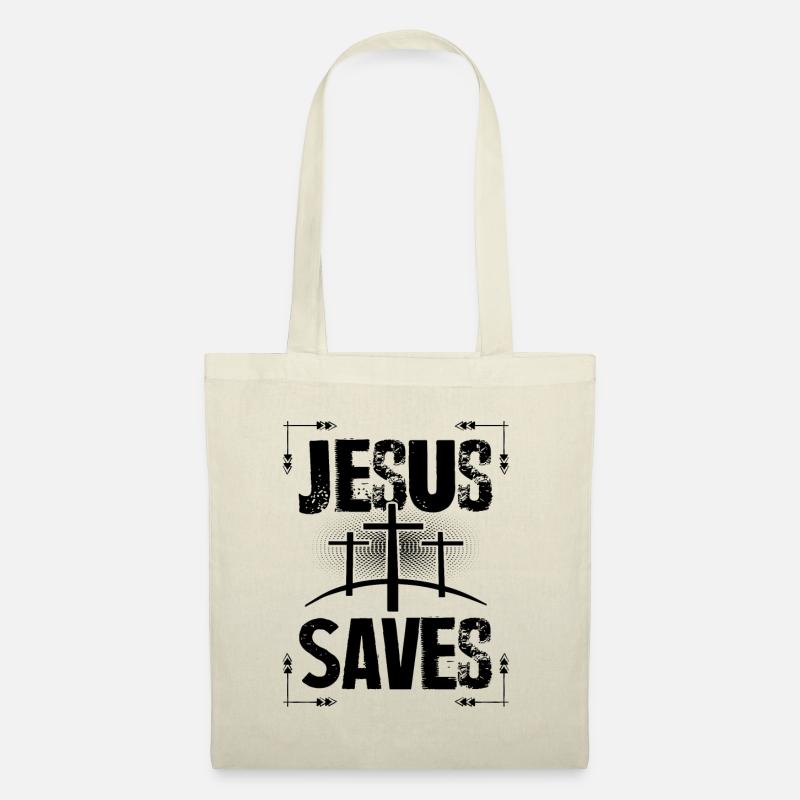 Jesus Saves - Stoffbeutel - Natur