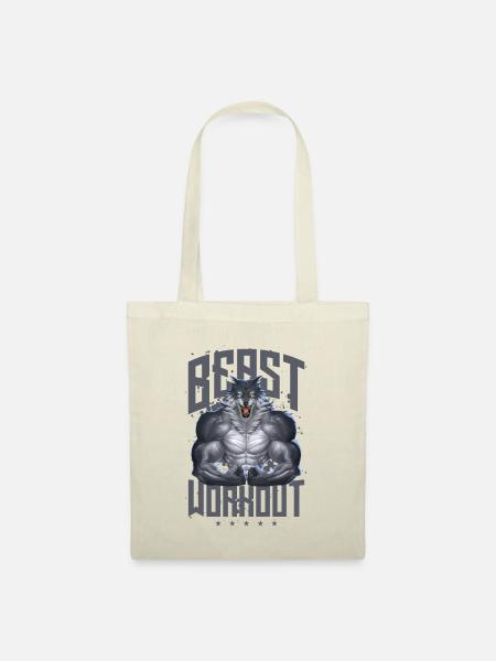 Wolf Beast Workout - Stoffbeutel - Natur