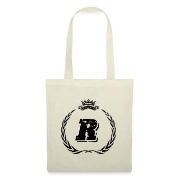R lettre couronne - Sac en tissu - nature - Devant