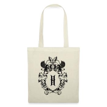 H Buchstabe Wappen - Stoffbeutel - Natur - Vorne