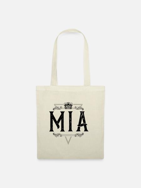 Mia Name - Stoffbeutel - Natur