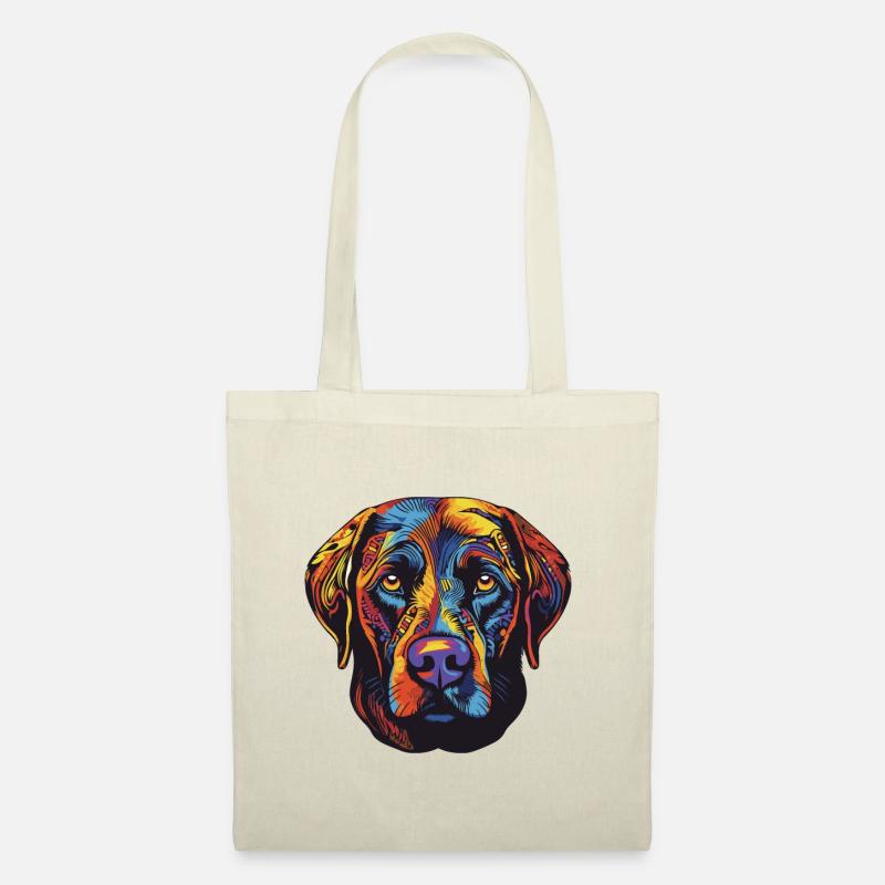 Labrador Hund Portrait - Stoffbeutel - Natur