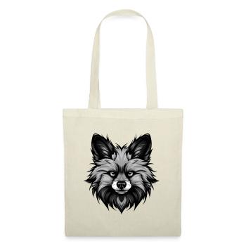 Portrait de chien de Poméranie - Sac en tissu - nature - Devant
