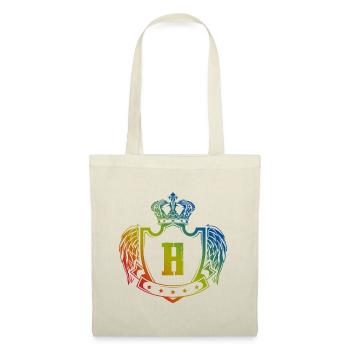 H Buchstabe Wappen - Stoffbeutel - Natur - Vorne