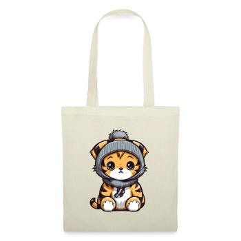 Tiger Winter Animal Baby Comic - Tote Bag - nature - Front