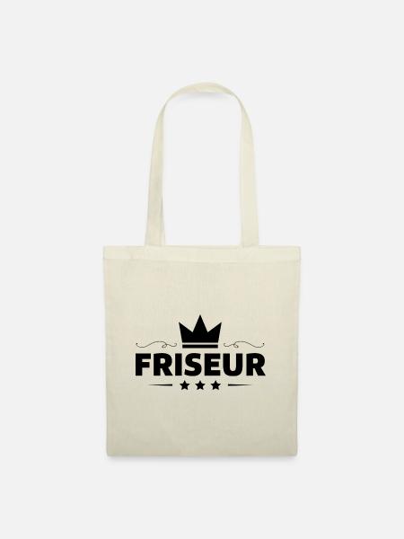 Friseur Beruf - Stoffbeutel - Natur
