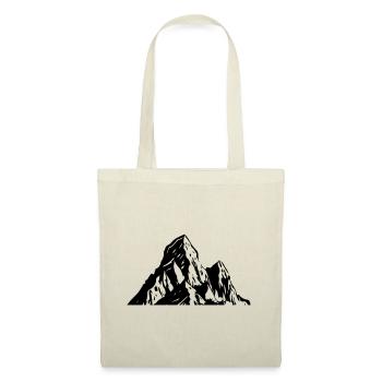 Symbole montagne nature - Sac en tissu - nature - Devant