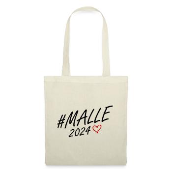 Malle 2024 Herz Reise - Stoffbeutel - Natur - Vorne