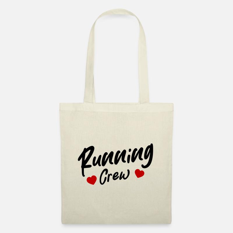 Running Crew Herz - Stoffbeutel - Natur