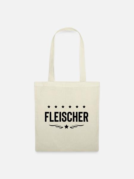 Fleischer Beruf - Stoffbeutel - Natur