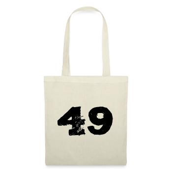 49 Zahl Trikot - Stoffbeutel - Natur - Vorne