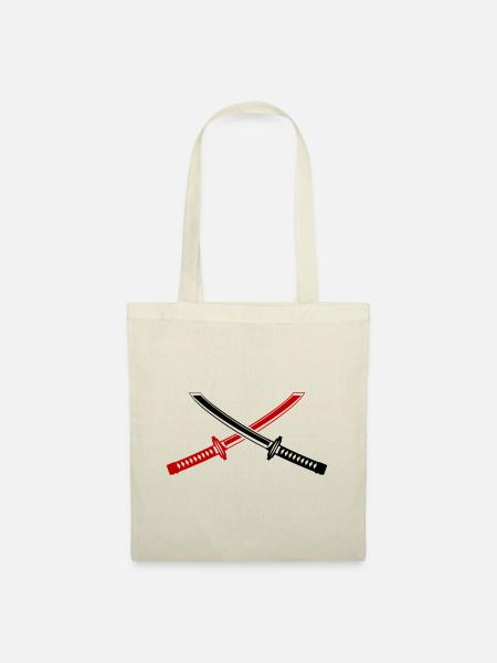 Samurai Schwert Icon - Stoffbeutel - Natur