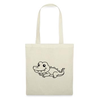 Alligator Comic Animal - Sac en tissu - nature - Devant
