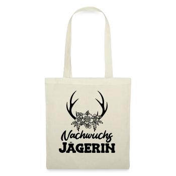 Jäger Mädchen Nachwuchsjägerin Jagd Papa ist Jäger - Stoffbeutel - Natur - Vorne
