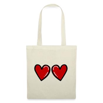 Hearts Love Symbol in Love - Sac en tissu - nature - Devant