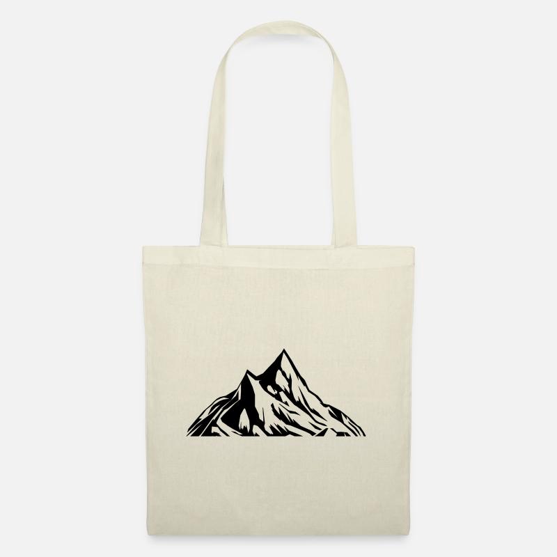Berge Symbol Mountains - Stoffbeutel - Natur