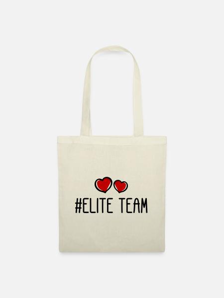 Elite Team Herz Liebe - Stoffbeutel - Natur