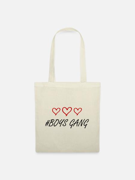 Boys Gang Herz Liebe - Stoffbeutel - Natur
