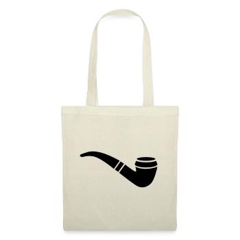Fumer une pipe - Sac en tissu - nature - Devant