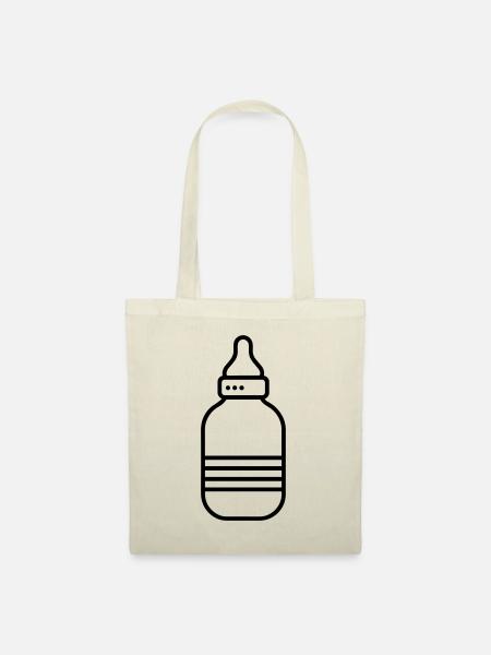 Flasche - Stoffbeutel - Natur
