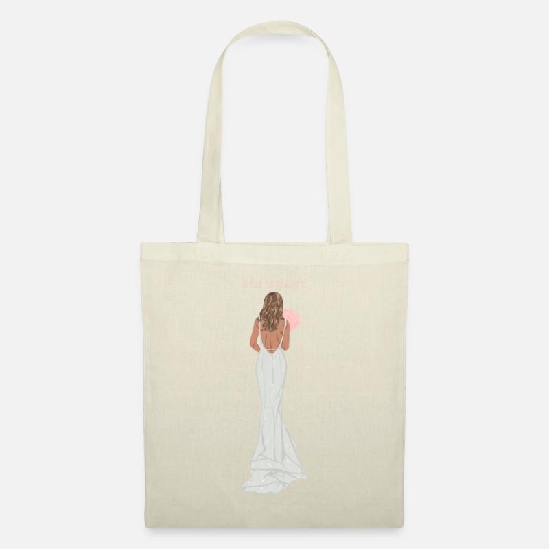 Die Braut - the Bride -Hochzeit - Stoffbeutel - Natur
