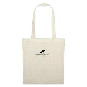 Chevaux pouls pouls cavalier cheval - Sac en tissu - nature - Devant
