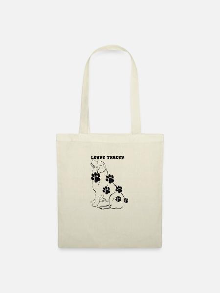 leave traces like your dog - Stoffbeutel - Natur