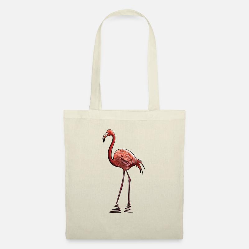 Flamingo - Stoffbeutel - Natur