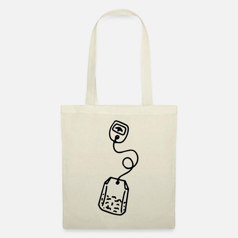 Teebeutel Tee Teetasse Teetrinker Tea Tealover - Stoffbeutel - Natur