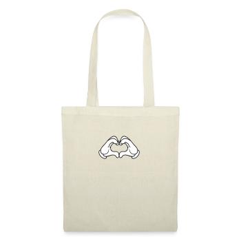 Love Hand Sign - Sac en tissu - nature - Devant