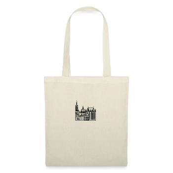 Stadt Aachen, Dom, Lineart - Stoffbeutel - Natur - Vorne