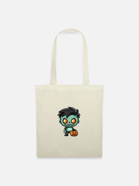 Zombie Halloween Gruselig Baby - Stoffbeutel - Natur
